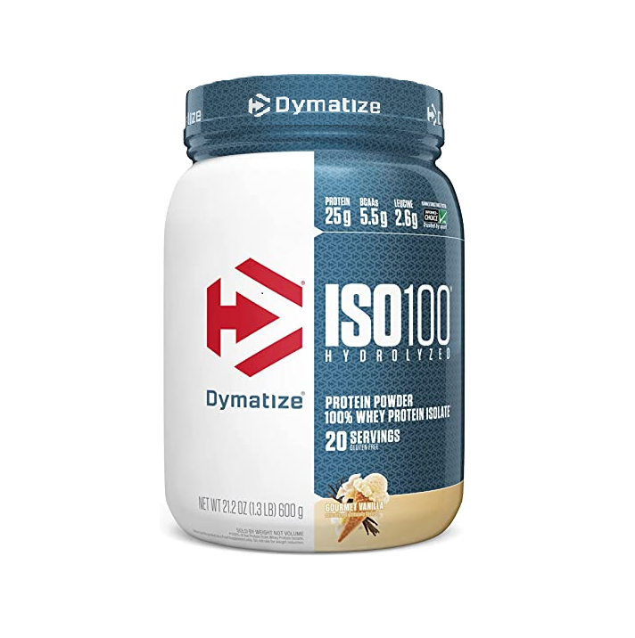 Dymatize ISO100 Gourmet Vainilla – 1.3 LB, 20 servidas.