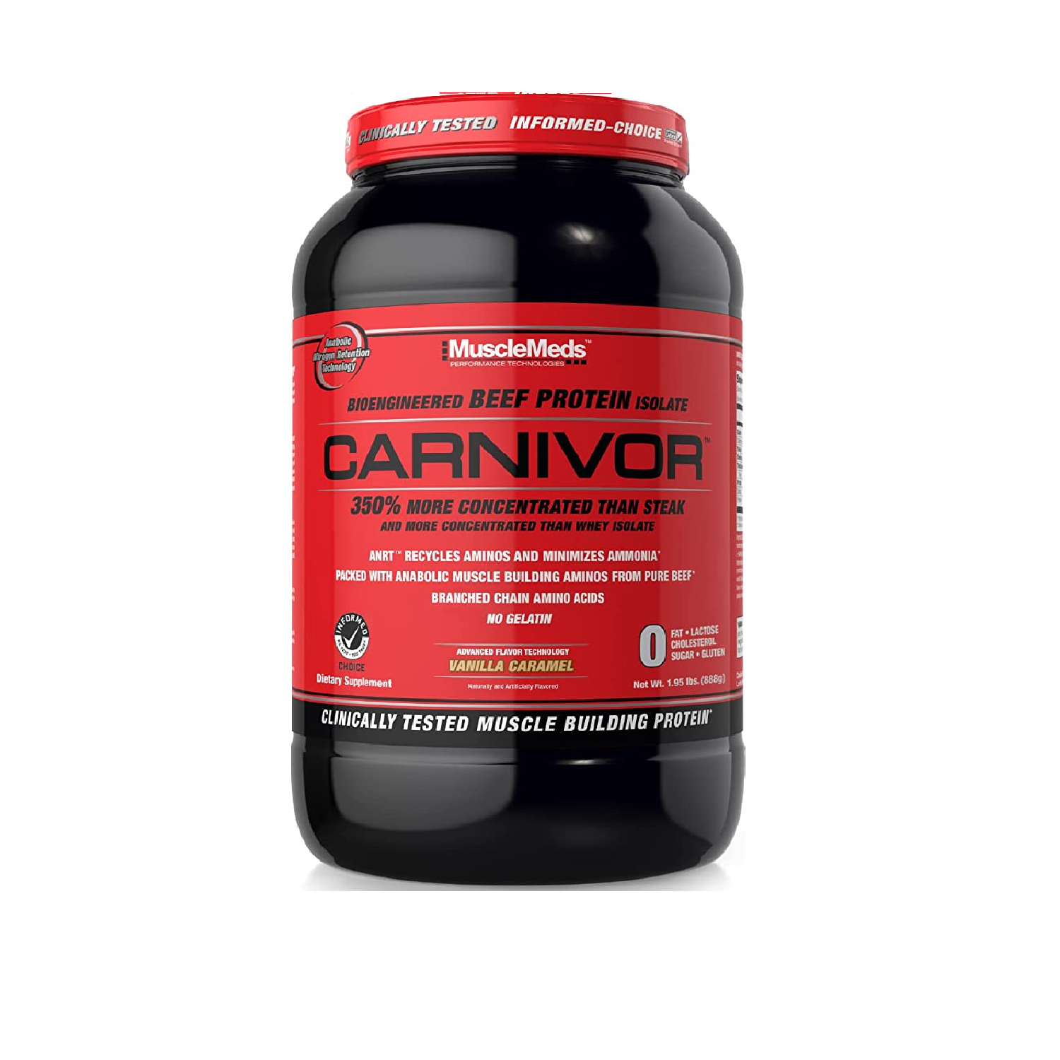 MuscleMeds Carnivor Vainilla – 2.1 LB, 28 Servidas.