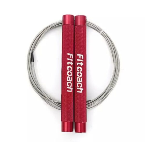 Cuerda Rápida Roja – Speed Rope Profesional (Aluminio)