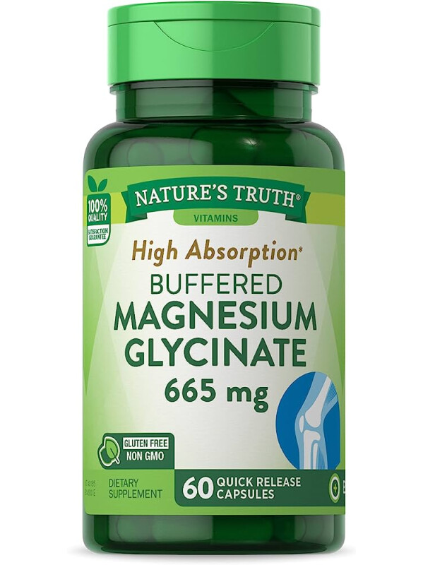 Cápsulas de glicinato de magnesio 665 mg