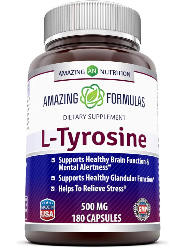 Amazing Formulas L-Tyrosine 500 Mg - 180 Capsules