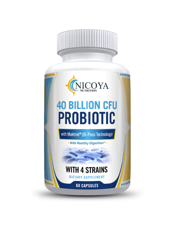 40 Billion CFU probiotics con Maktrek (Bi-pass technology)
