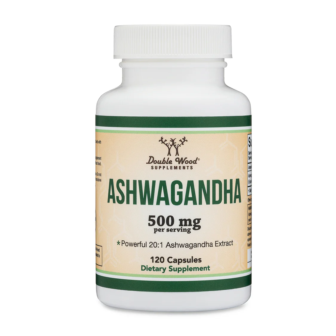 Ashwagandha 500mg Double wood - 120 caps